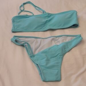 SHEIN Light Blue Bikini Set